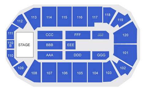 Cap Center Seating Chart